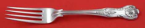 Dessert Fork 1856 London  w/ crest w/ crown/hat 7